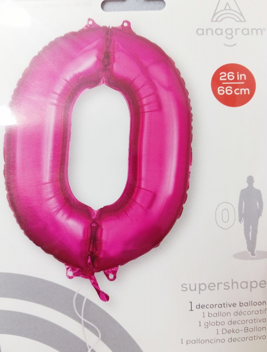 GLOBO FORMA Nº0 ROSADO 26PULG