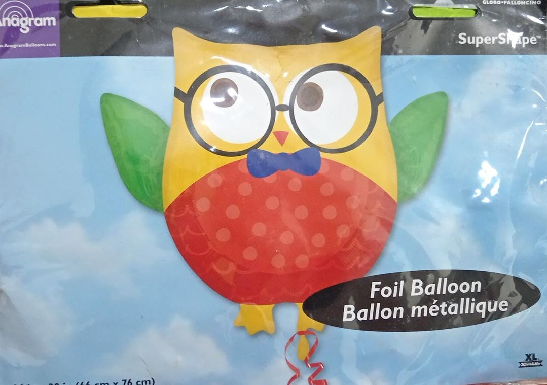 GLOBO MET.BUHO SUPER SHAPE