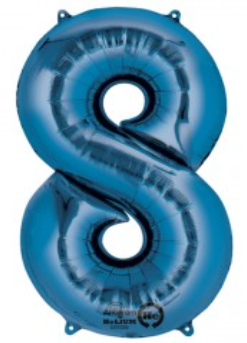 GLOBO FORMA NO.8 AZUL