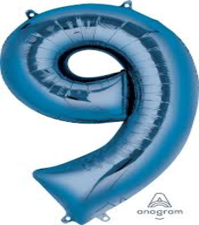 GLOBO FORMA NO.9 AZUL