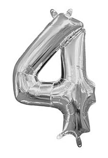 GLOBOS MINI SHAPE NO4 PLATA
