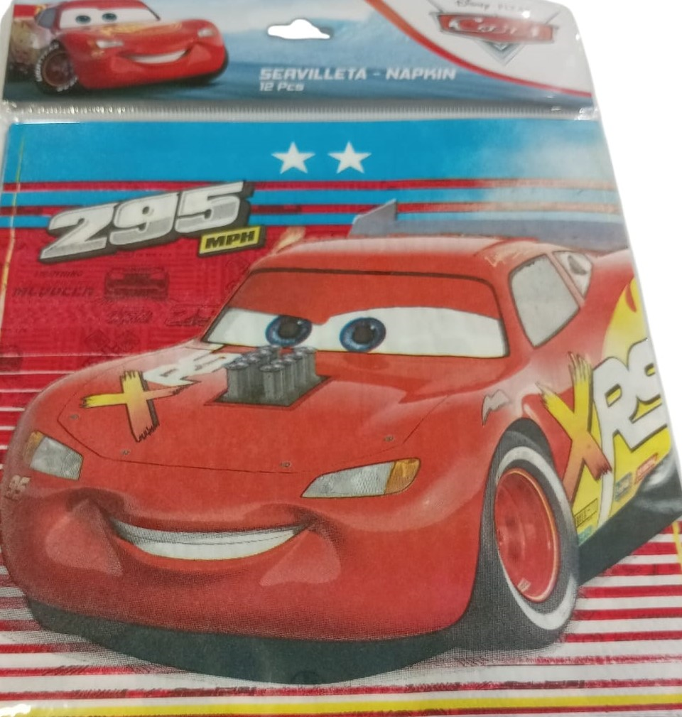SERVILLETAS CARS 3