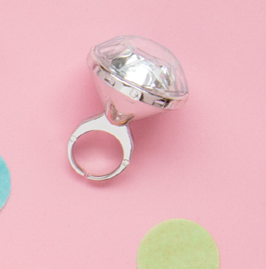 ANILLO DIAMANTE PLAST 8 UDS