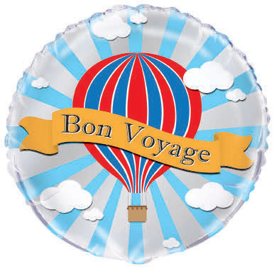 GLOBO MYLAR BON VOYAGE
