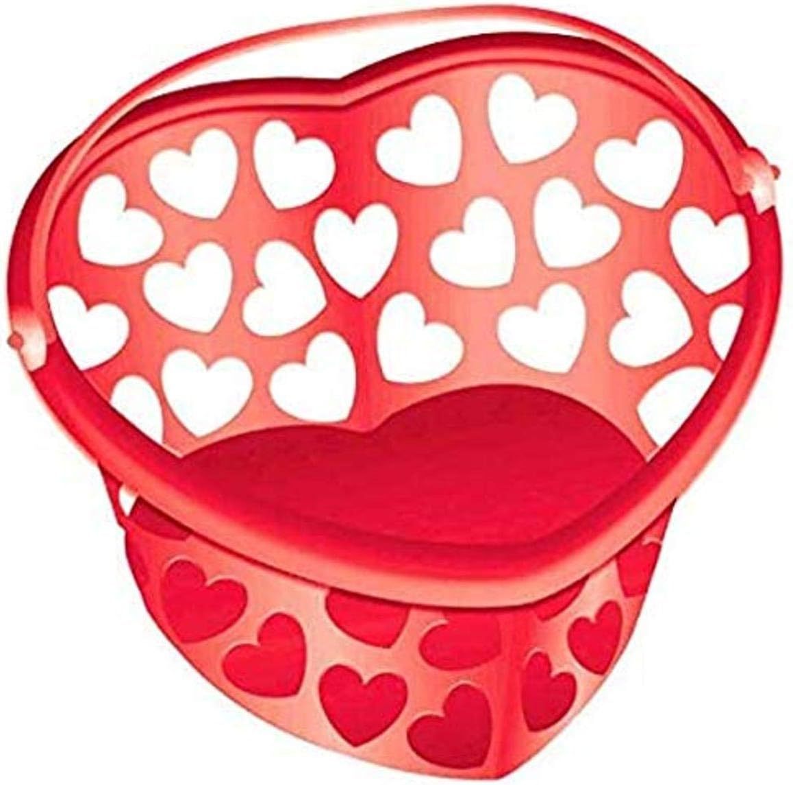 ENVASE FORMA CORAZON PLAST ROJ