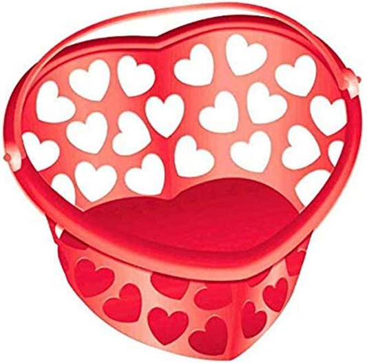 ENVASE FORMA CORAZON PLAST ROJ