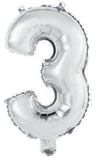 GLOBOS MINI SHAPE NO 3 PLATA