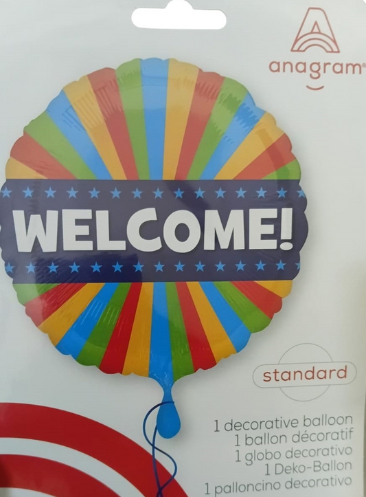 GLOBO MET.WELCOME 18PULG