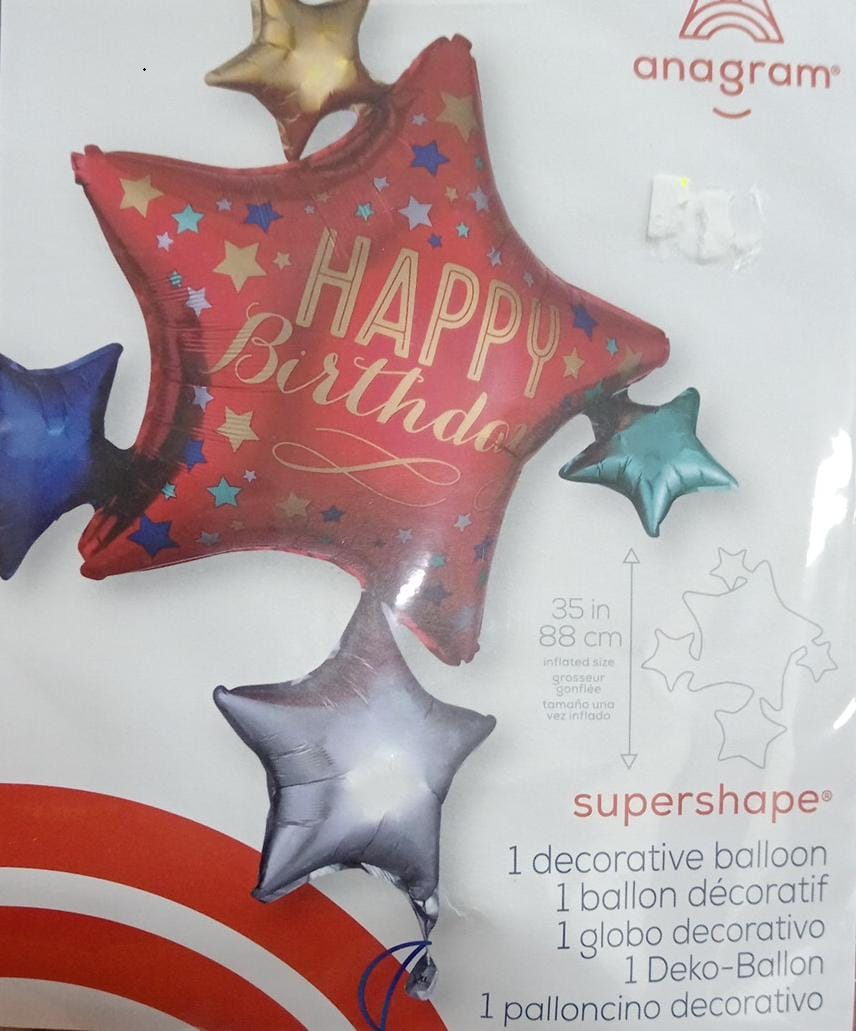 GLOBO MET. HBDAY SUPER SHAPE