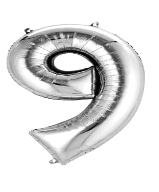 GLOBO FORMA Nº9 PLATA
