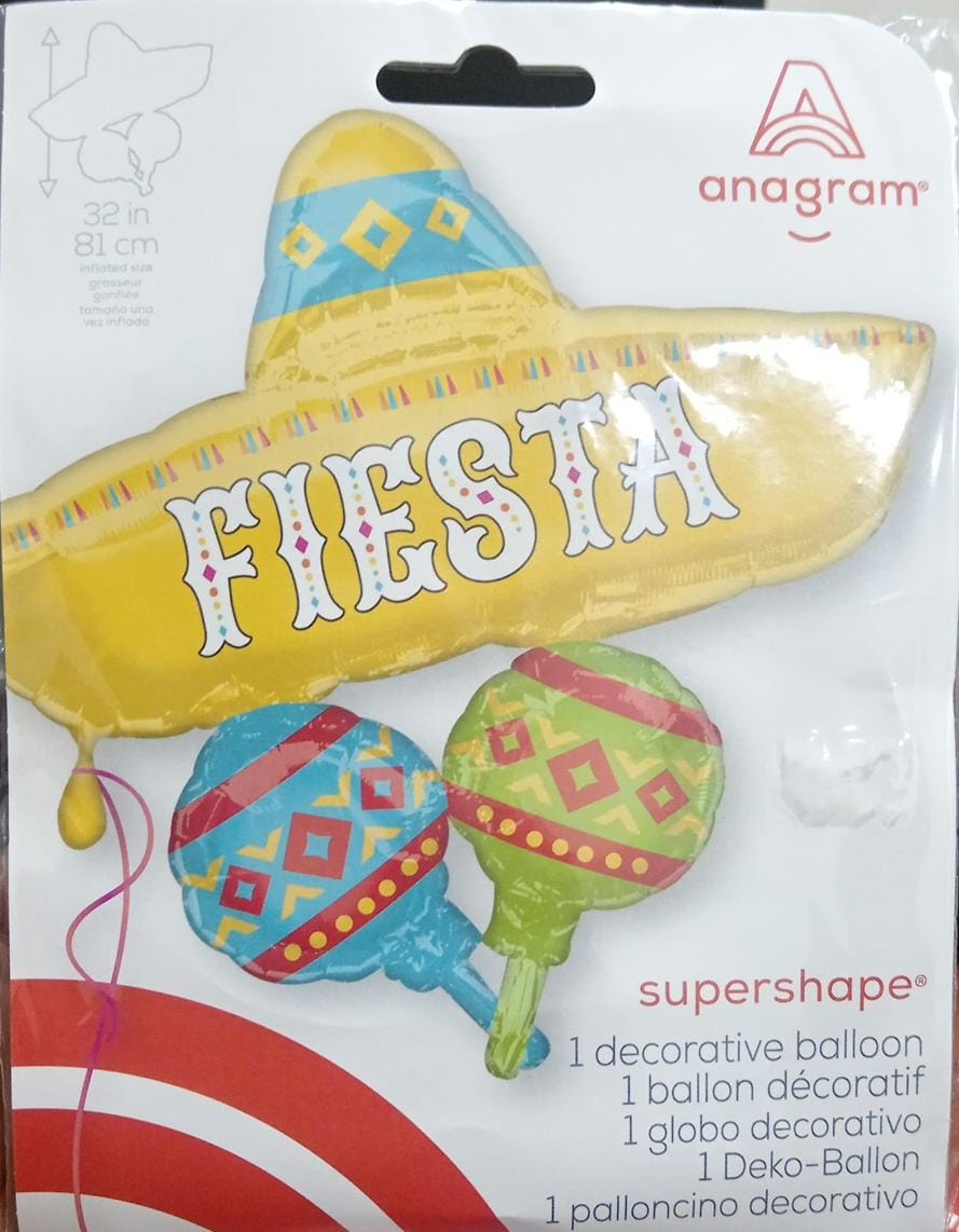 GLOBO MET.SUPER SHAPE FIESTA