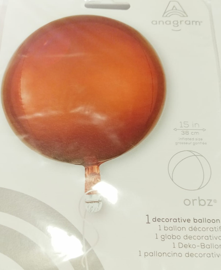 ORBZ GLOBOS ORANGE 15 PULG