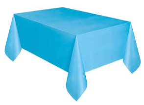 MANTEL PLASTICO CELESTE