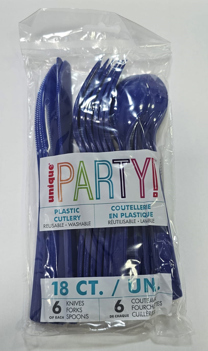 CUBIERTOS SURTIDOS AZUL NAVY