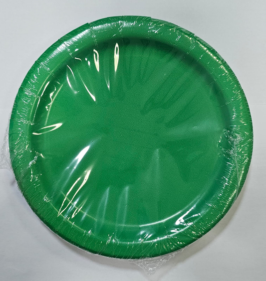 PLATO 20UN 18CM 7PG VERDE