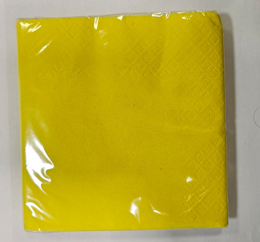 SERV 20U 25X25CM AMARILLA NEON