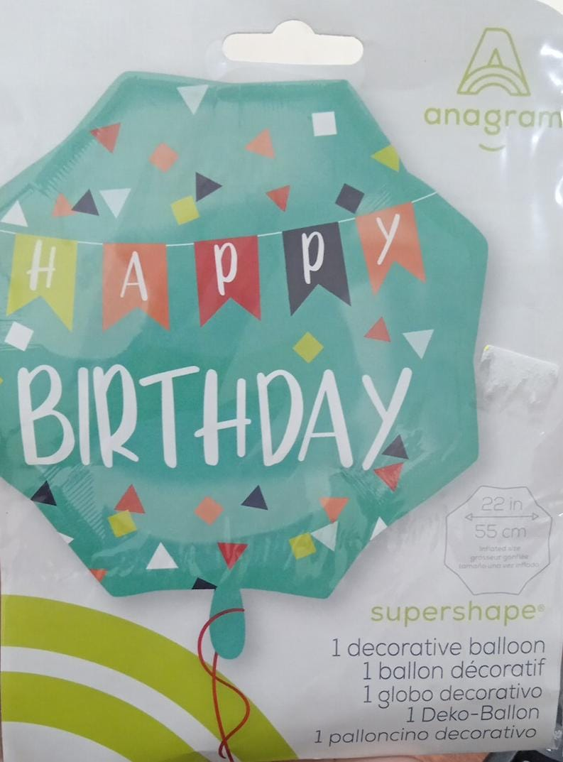 GLOBO MET. HBDAY SUPER SHAPE