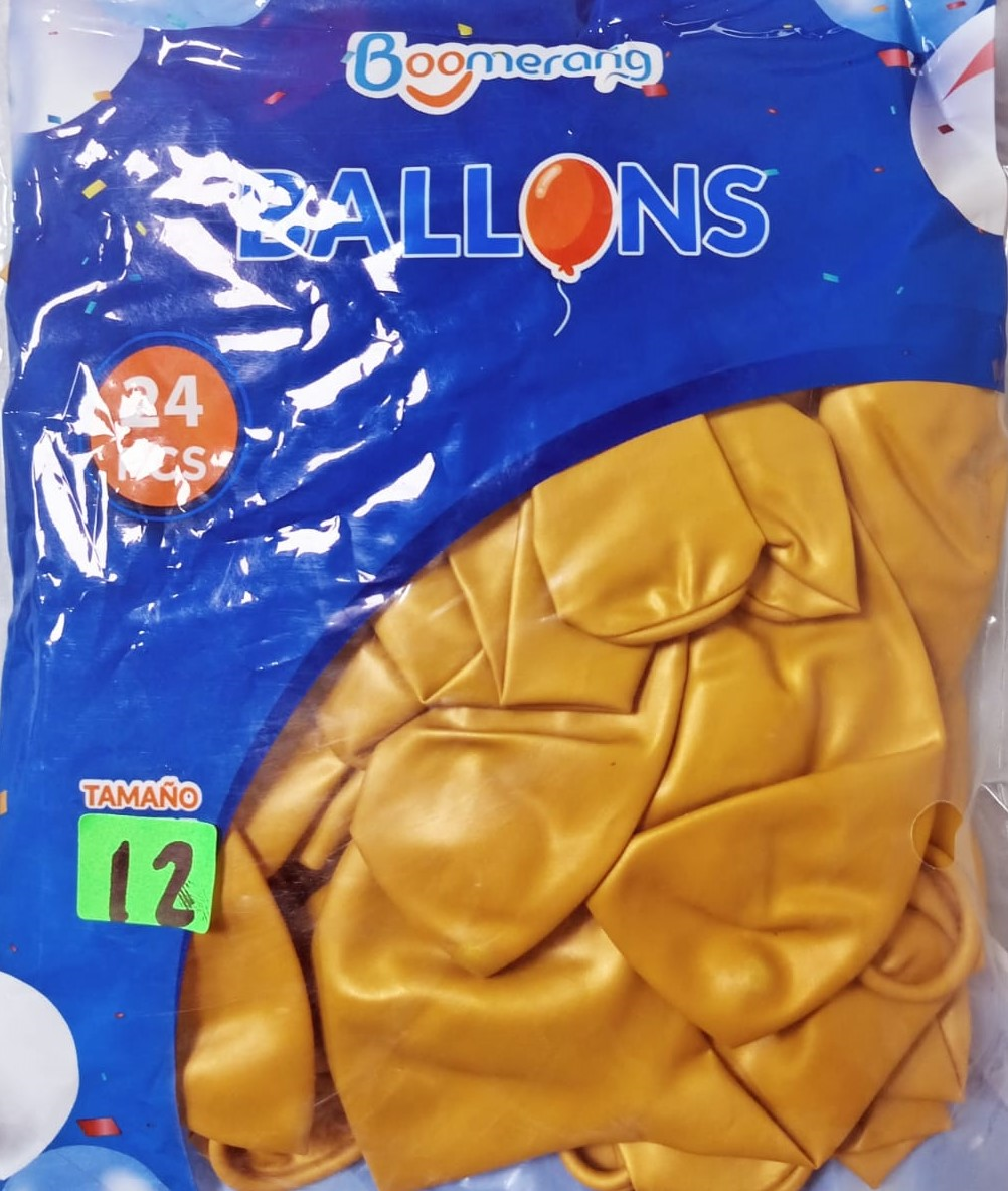 12PG ORO METALICO 15UDS SENSAC