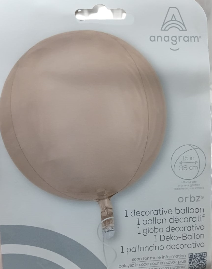 ORBZ GLOBOS ROSE GOLD 15 PULG