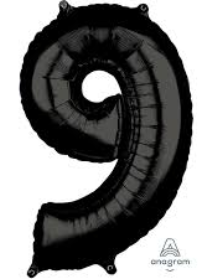 GLOBO FORMA Nº9 NEGRO 26PULG