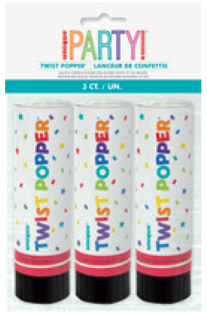 TWIST POPPERS 4"H | 3 CT