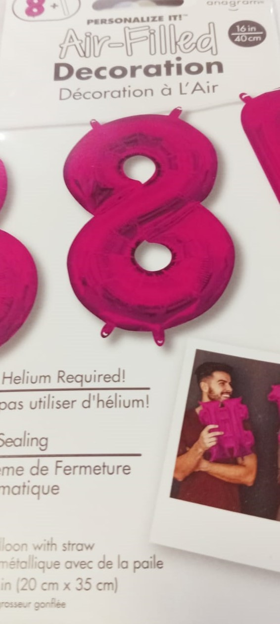 GLOBOS MINI SHAPE NO 8 FUCSIA