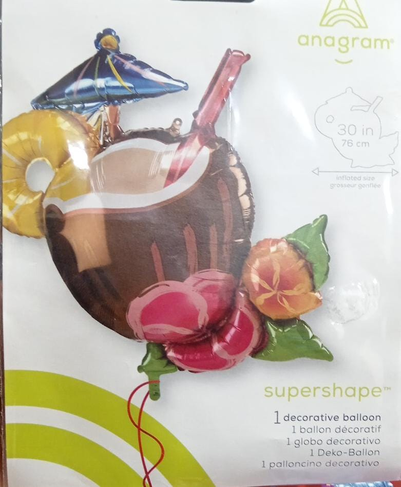 GLOBO MET.SUPER SHAPE TROPICAL