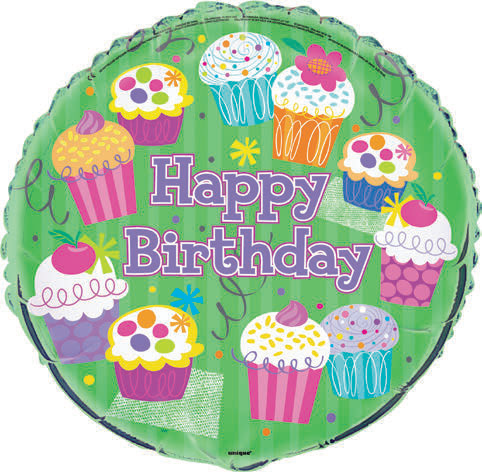 GLOBO MYLAR HAPPY BDAY 18PG