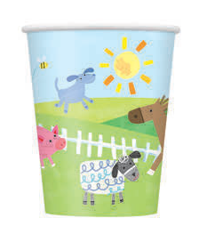 VASOS FARM PARTY 8UDS 9OZ