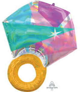 GLOBO MET.ANILLO SUPER SHAPE