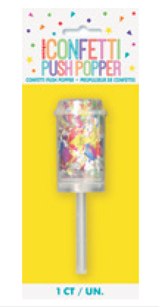 MULTICOLOR FOIL CONFETTI PUSH