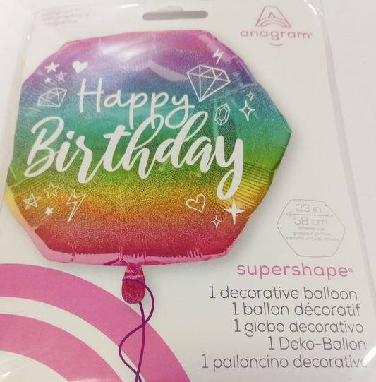 GLOBO SUPER SHAPE HOLOGRAFICO