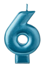 VELA N6 AZUL METALICO 3PG