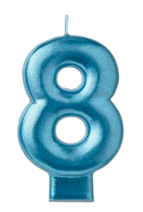 VELA N8 AZUL METALICO 3PG