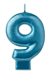 VELA N9 AZUL METALICO 3PG