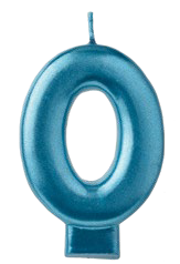 VELA N0 AZUL METALICO 3PG