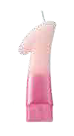 VELA N1 ROSA METALICO 3PG