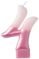VELA N4 ROSA METALICO 3PG