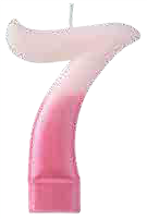 VELA N7 ROSA METALICO 3PG