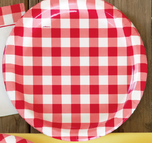 PLATO 9PG RED GINGHAM
