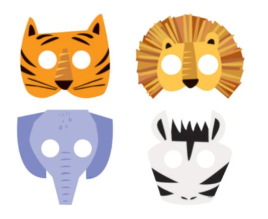 MASCARAS PAPEL ANIMAL SAFARI 8