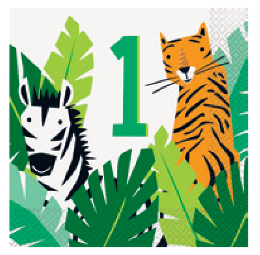 SERVILLETA ANIMAL SAFARI 16UDS