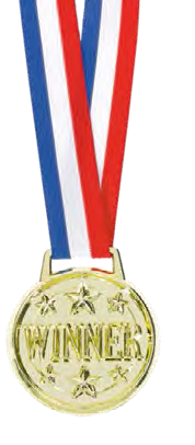 MEDALLA GANADOR JUMBO 3 UDS