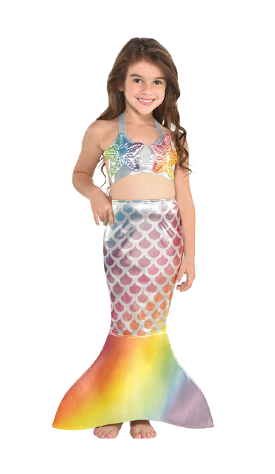 DISFRAZ SIRENA COLA ARCOIRIS I