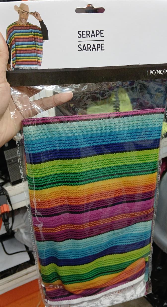 PONCHO MEXICANO FIESTA MUTICOL