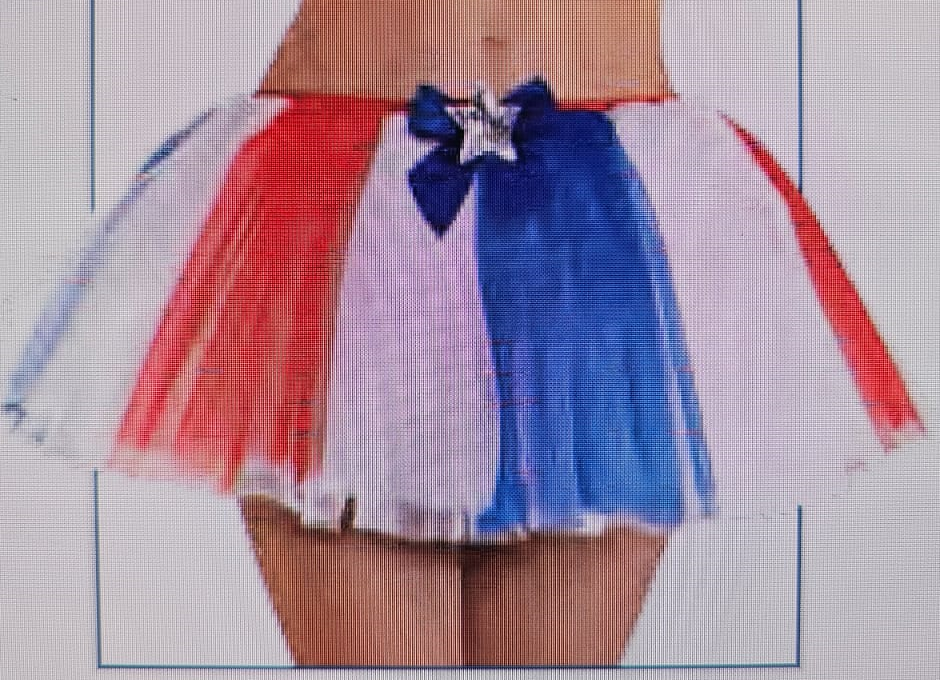 TUTU INFANTIL PATRIOTICO