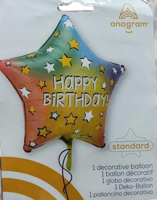 GLOBO 18 PG HAPPY BIRTHDAY
