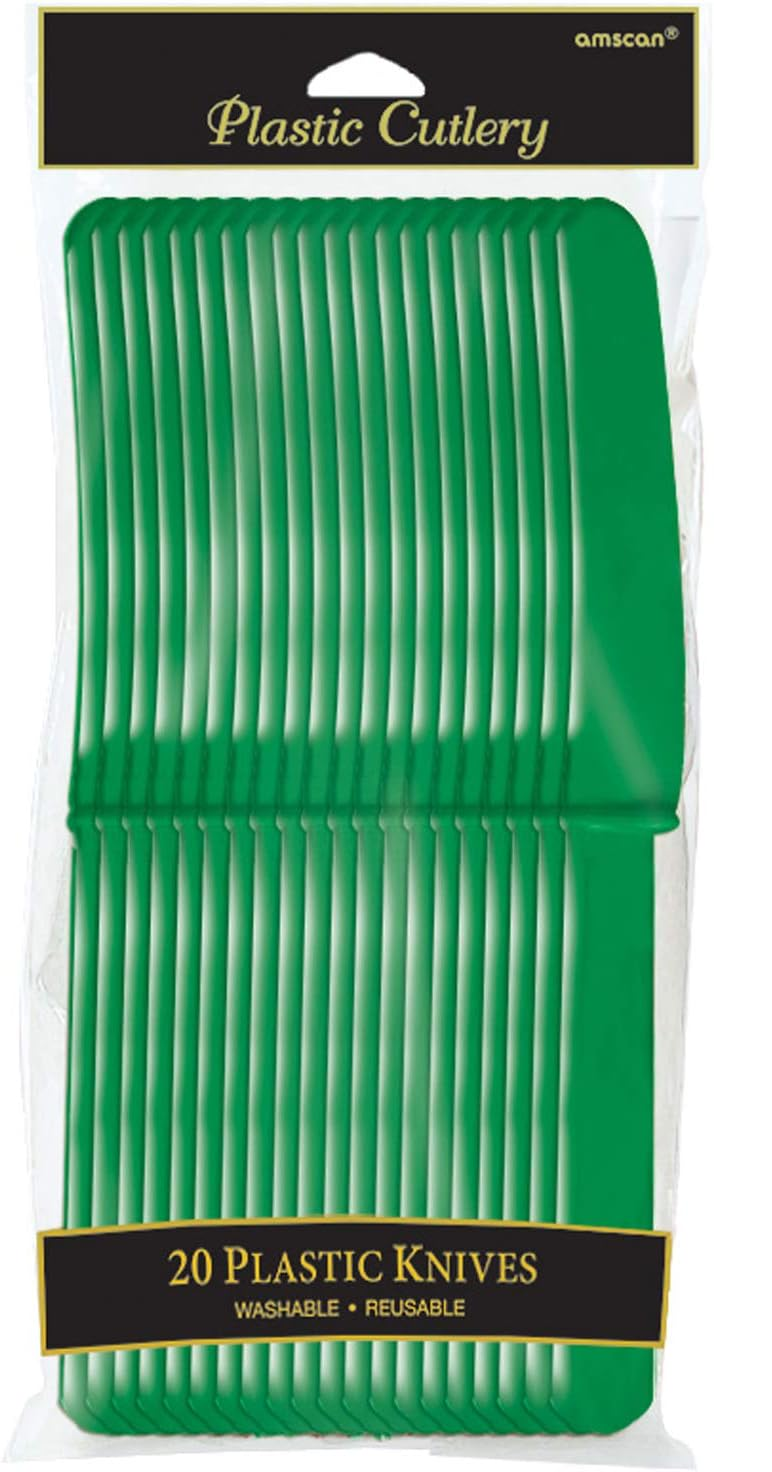 CUCHILLO PLAST 20 UDS VERDE