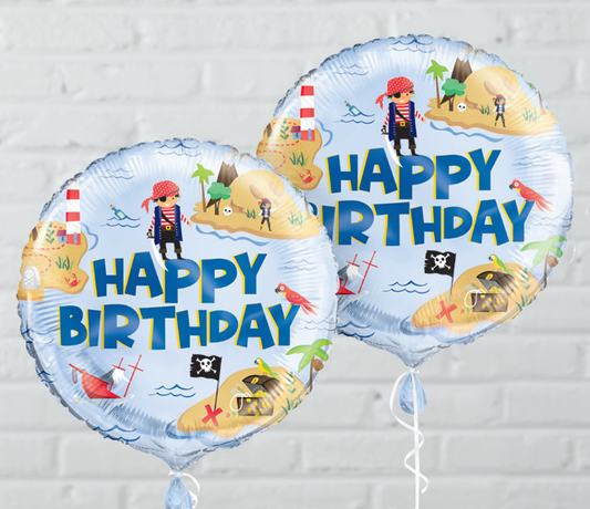 GLOBO MET HPPY BDAY PIRATA18PG