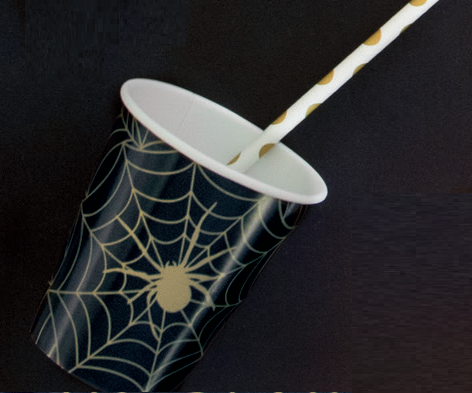 VASOS 9OZ 8UDS HLLN TELARAÑA
